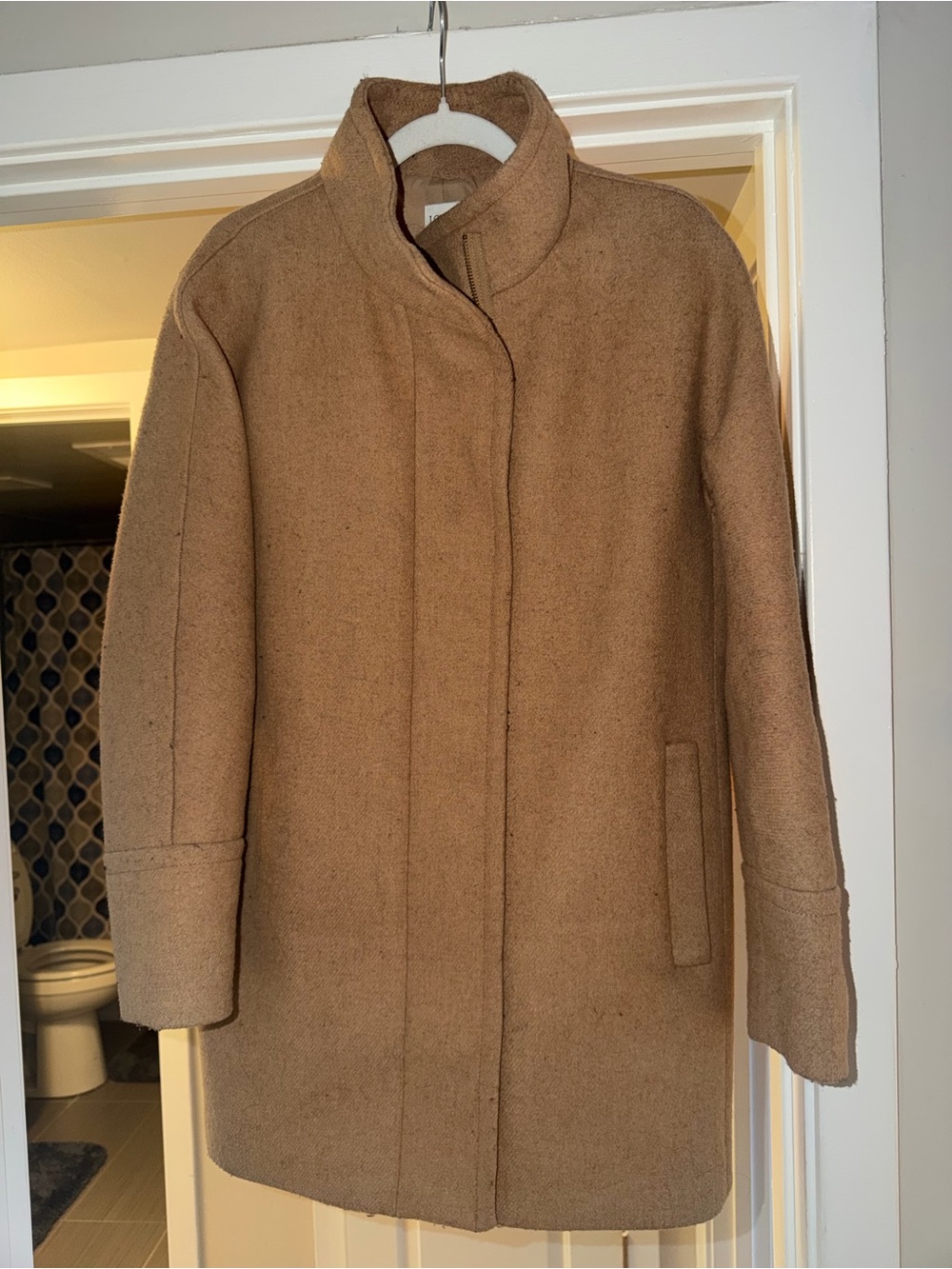 J. Crew Women's Camel Wool Pea Coat